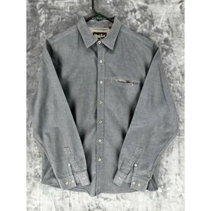 Howler Bros Men's L Blueish/Gray Long Sleeve Button Up Casual Shirt